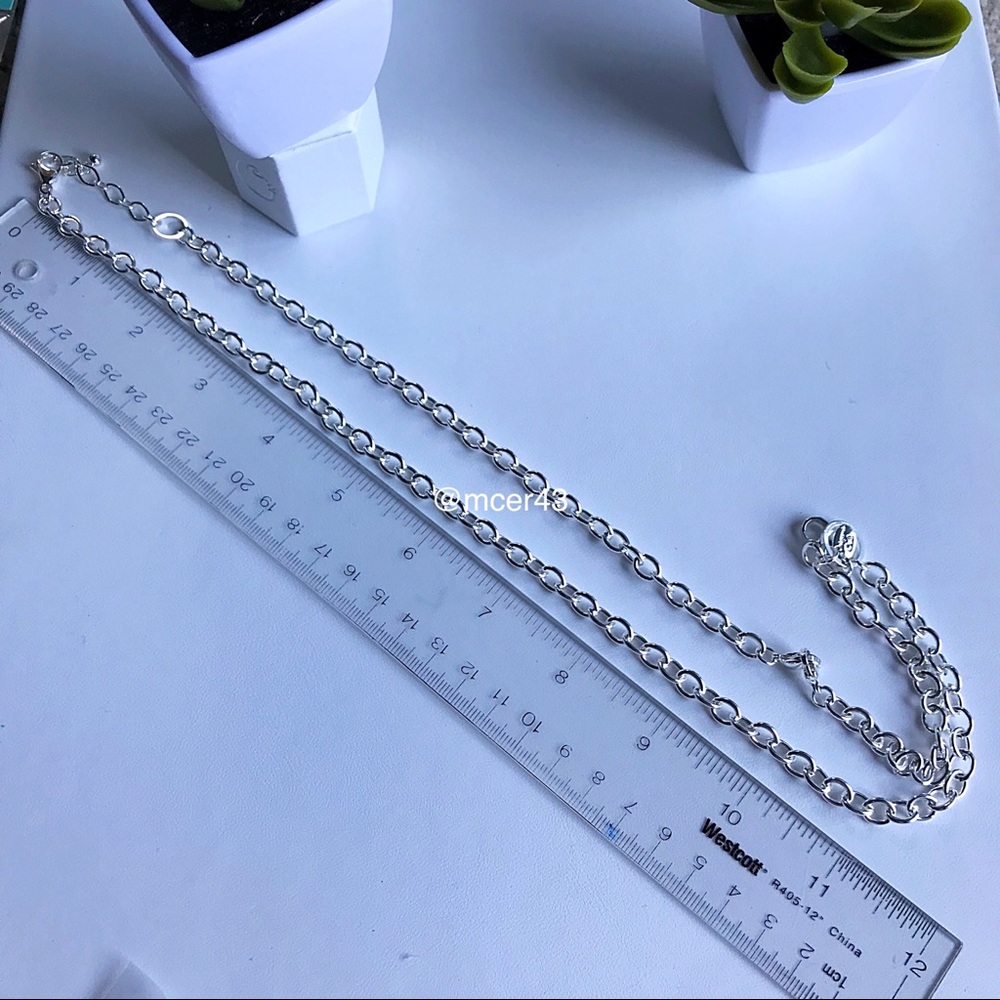 Silver Over the heart chain only